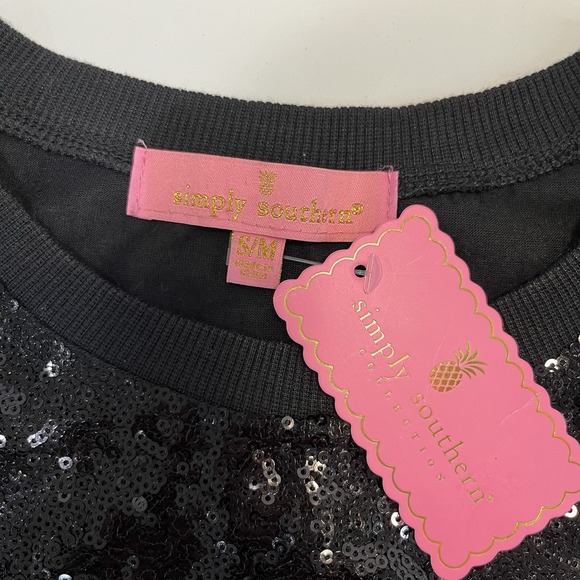 New Simply Southern Football Dress S/M Classy Until The Game Starts / Sequined - Picture 5 of 10